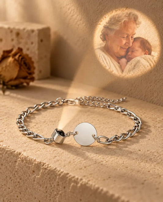 Armband met Foto Erin - projecteert de verborgen foto op de muur