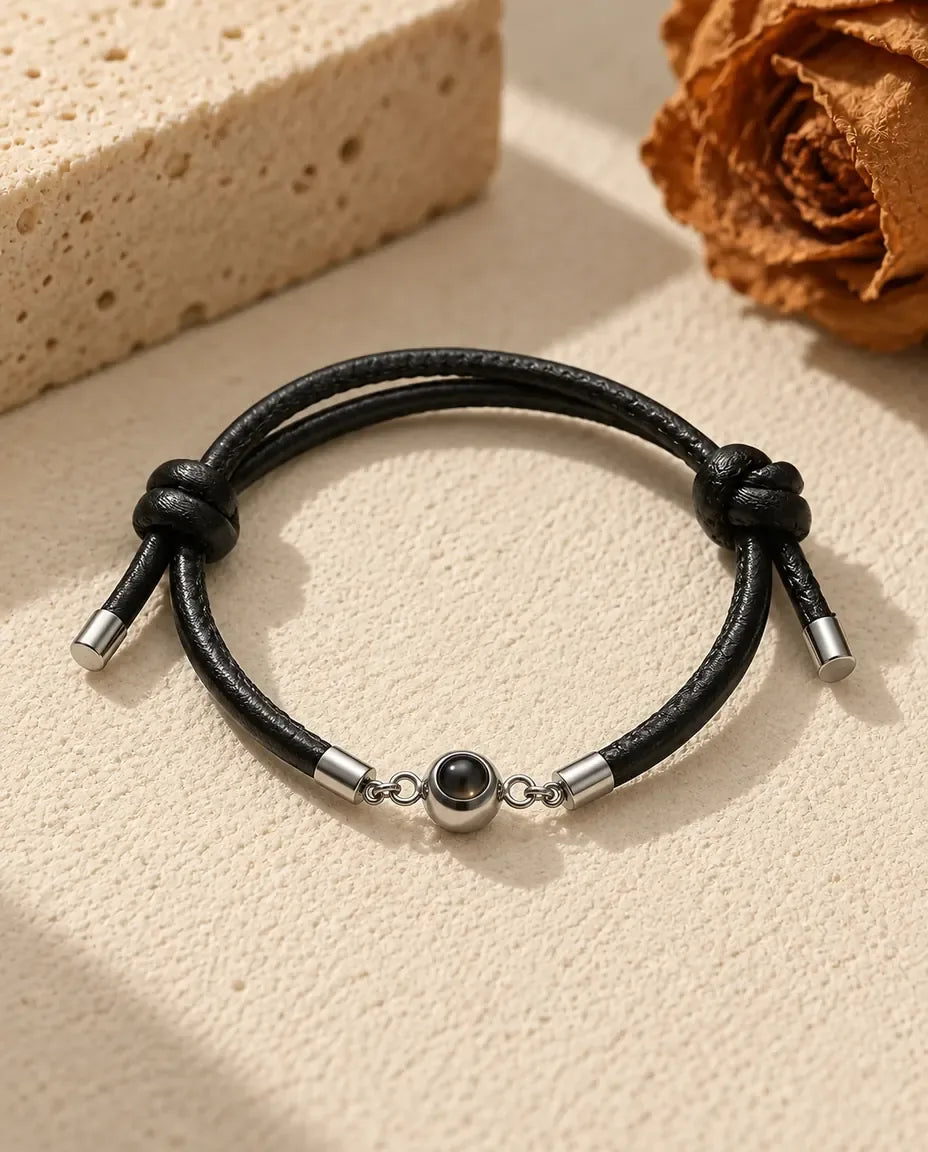 Armband met Foto Erin - plat neergelegd