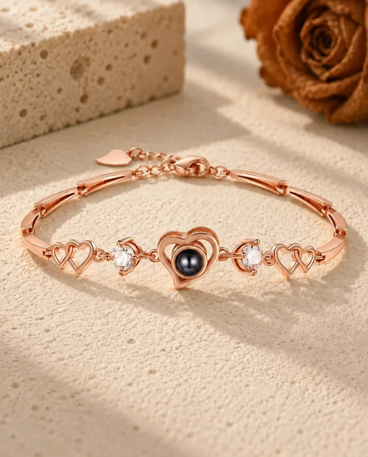 Armband met Foto Erin - roségoud afwerking