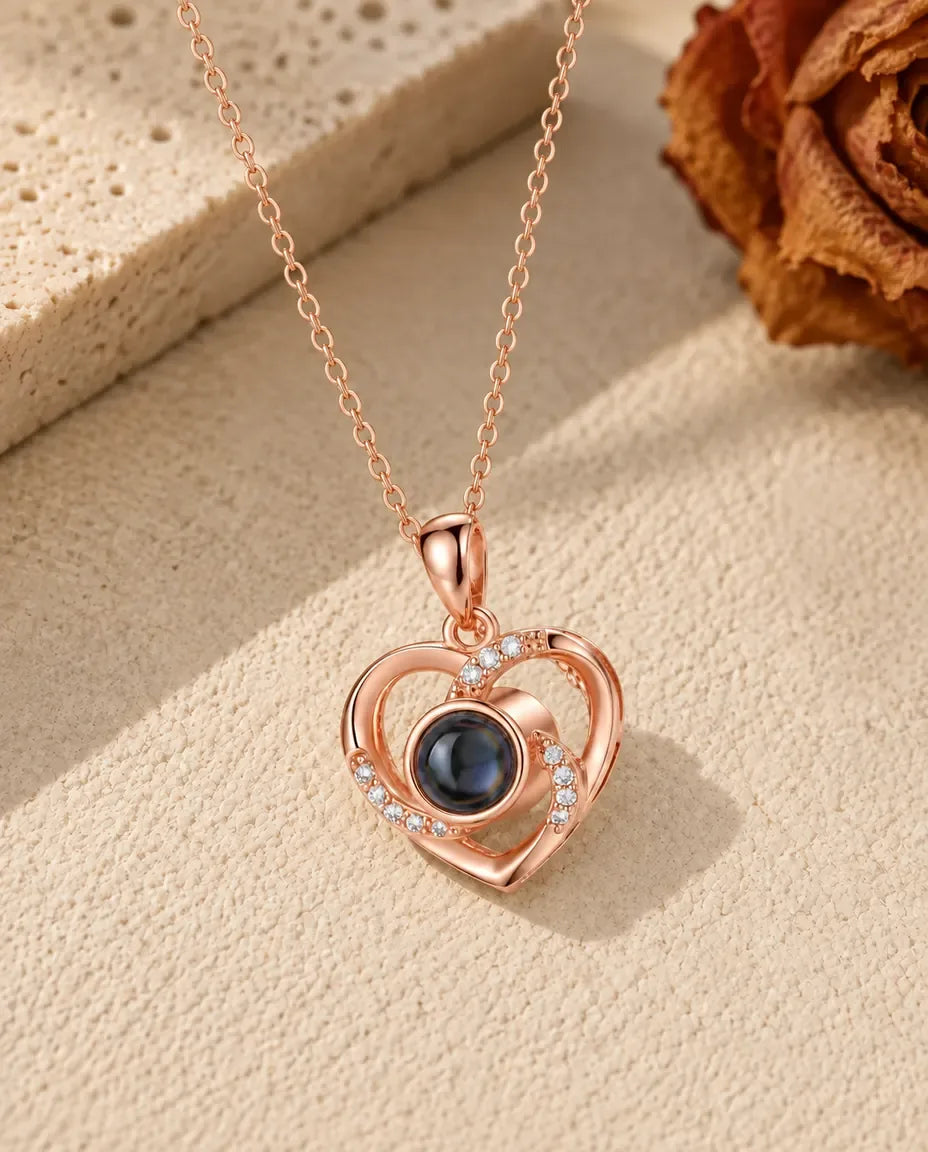 Ketting met Foto Erin - roségoud afwerking