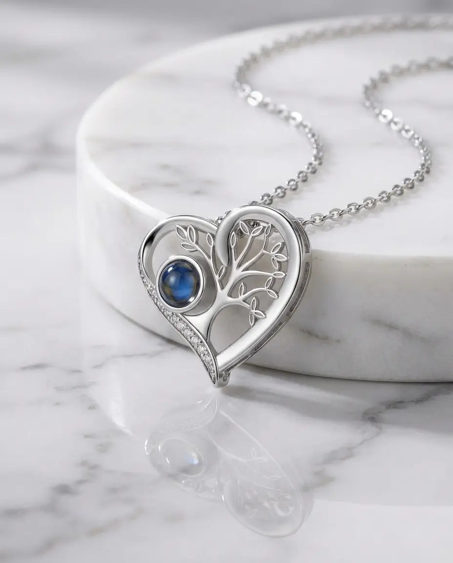 Ketting met Foto Erin – Levensboom Hanger, Cadeau voor Mama of Oma