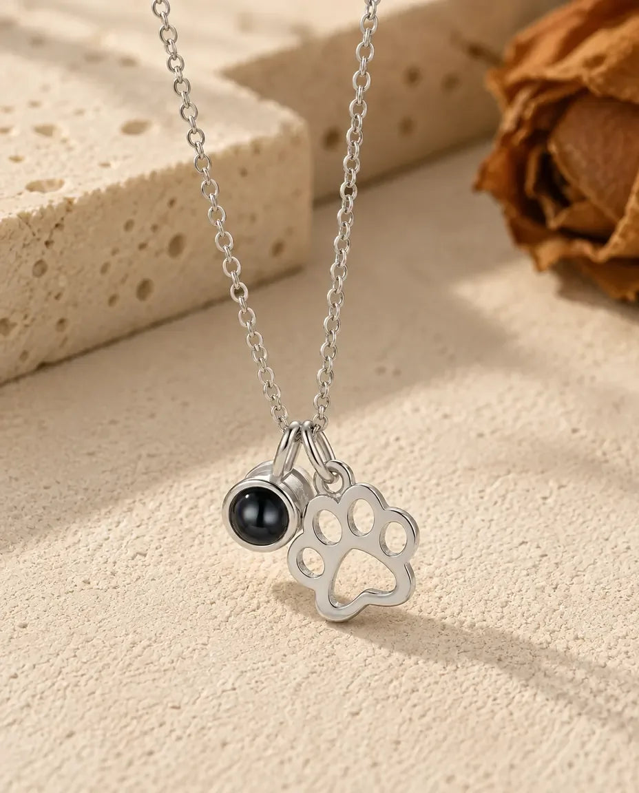 Ketting met Foto Erin - vooraanzicht in zilver