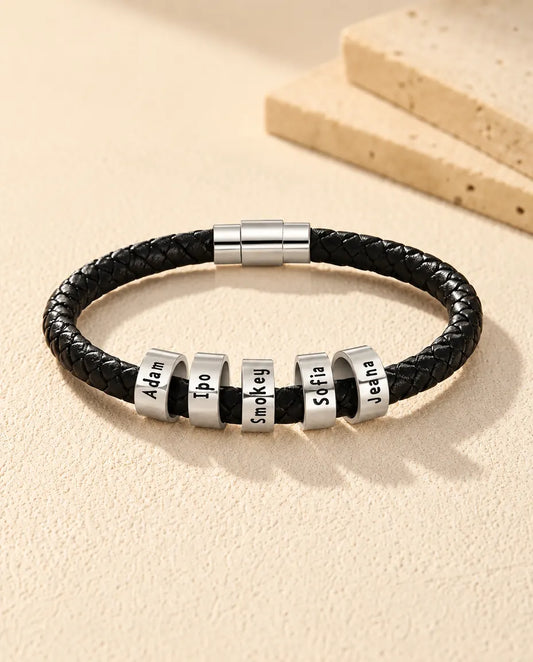 Gegraveerde Herenarmband - vooraanzicht