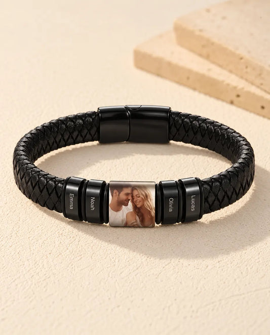 Herenarmband met Foto - vooraanzicht