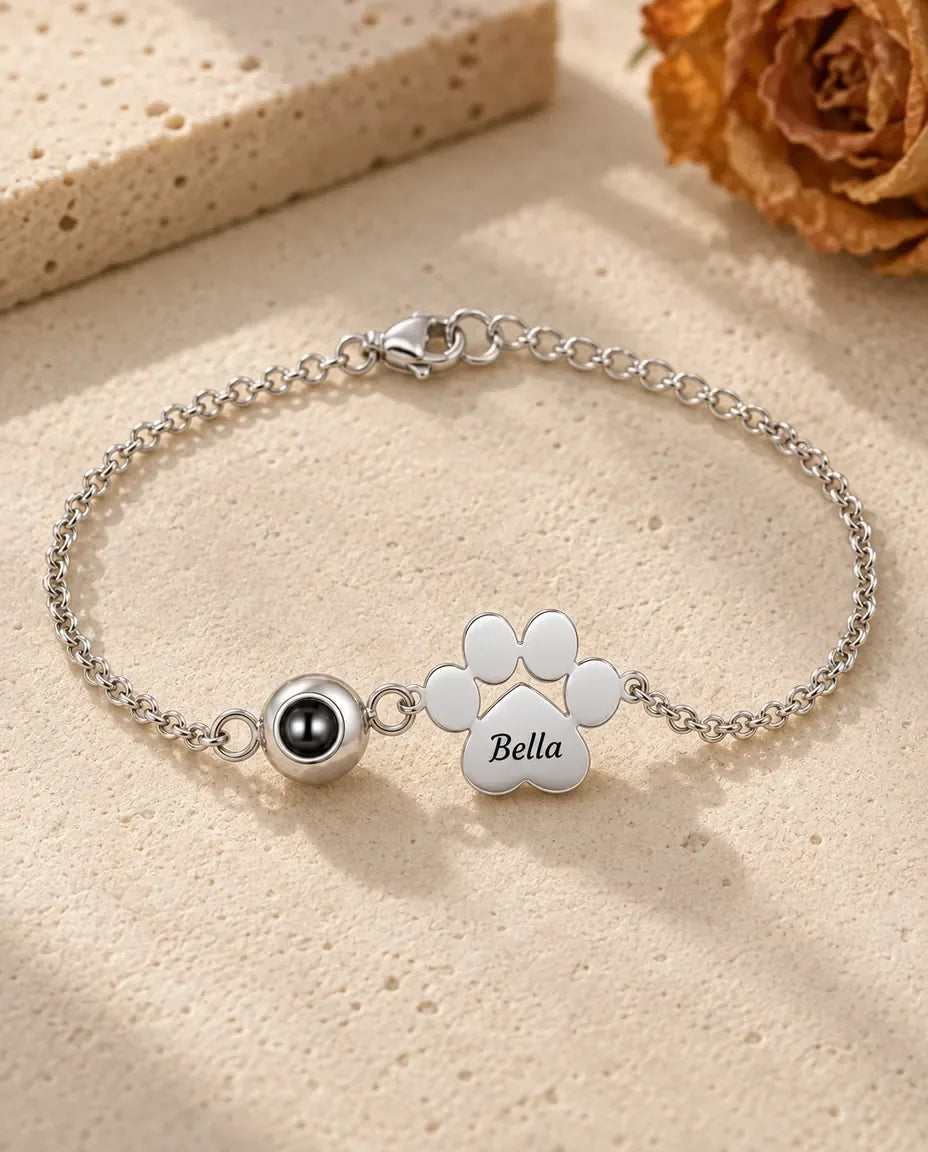 Armband met Foto Erin - vooraanzicht in zilver