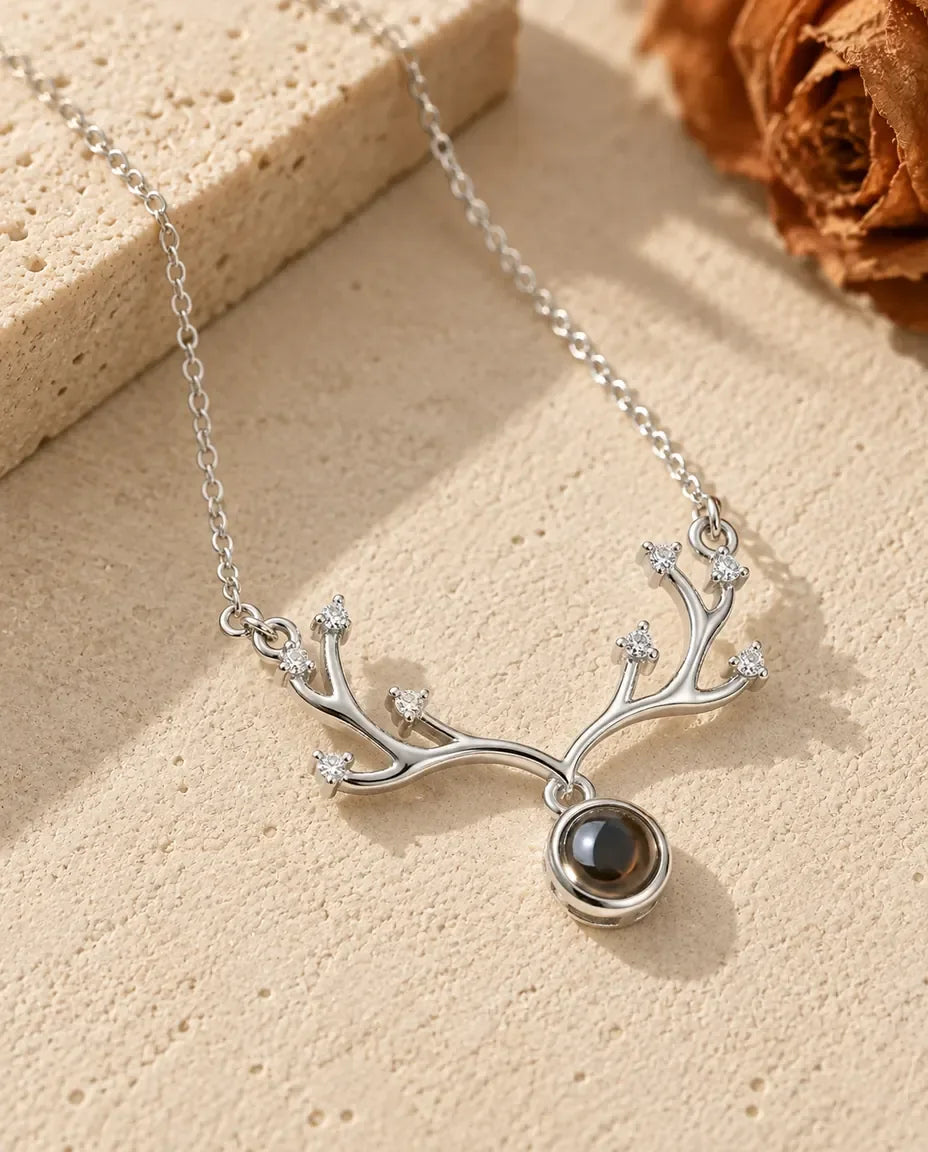 Ketting met Foto Erin - vooraanzicht in zilver