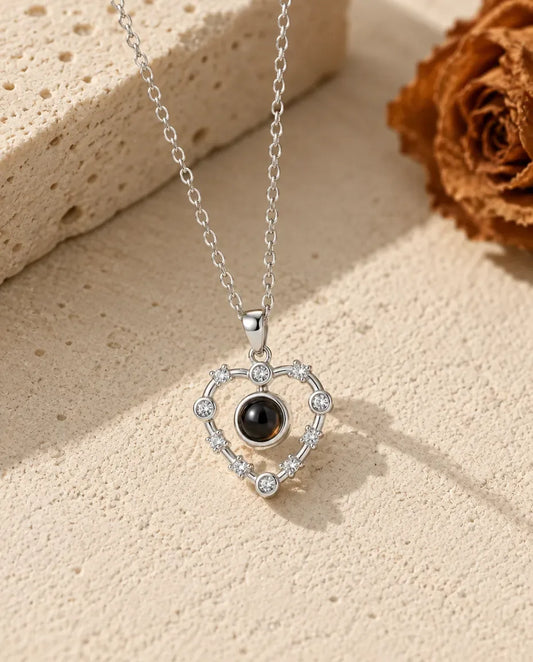 Ketting met Foto Erin - vooraanzicht in zilver