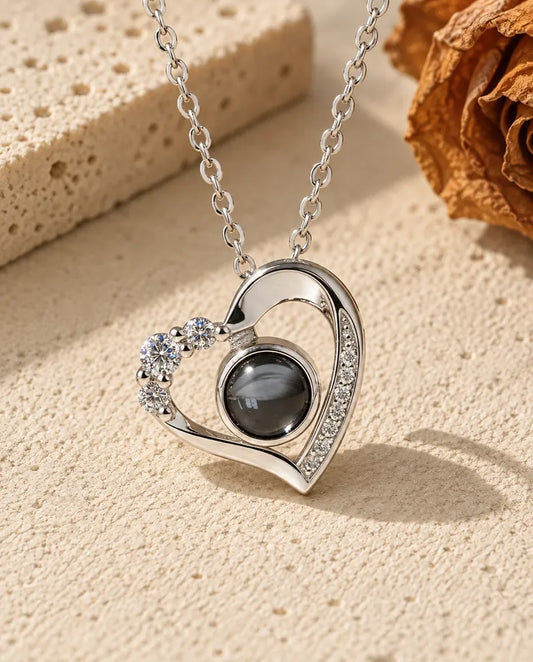 Ketting met Foto Erin - vooraanzicht in zilver
