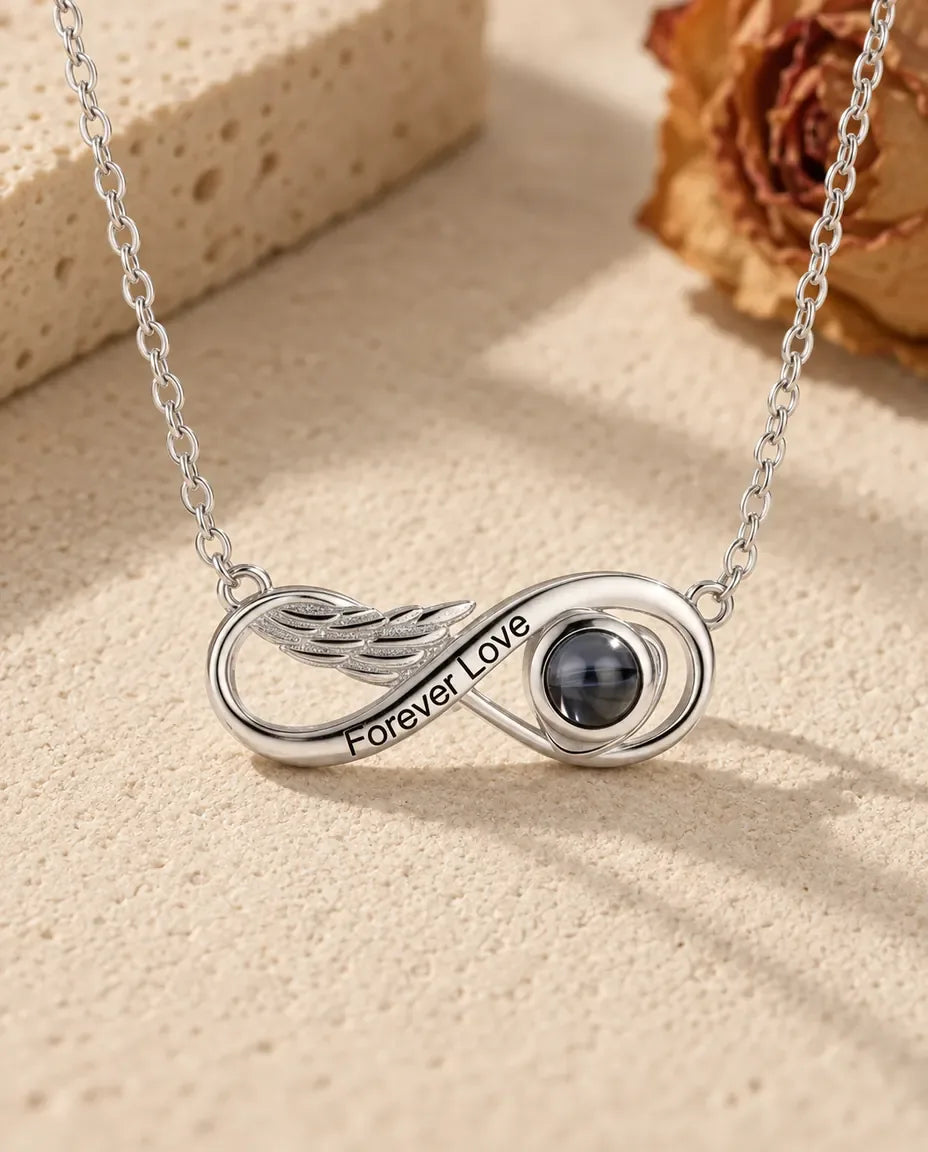 Ketting met Foto Erin - vooraanzicht in zilver