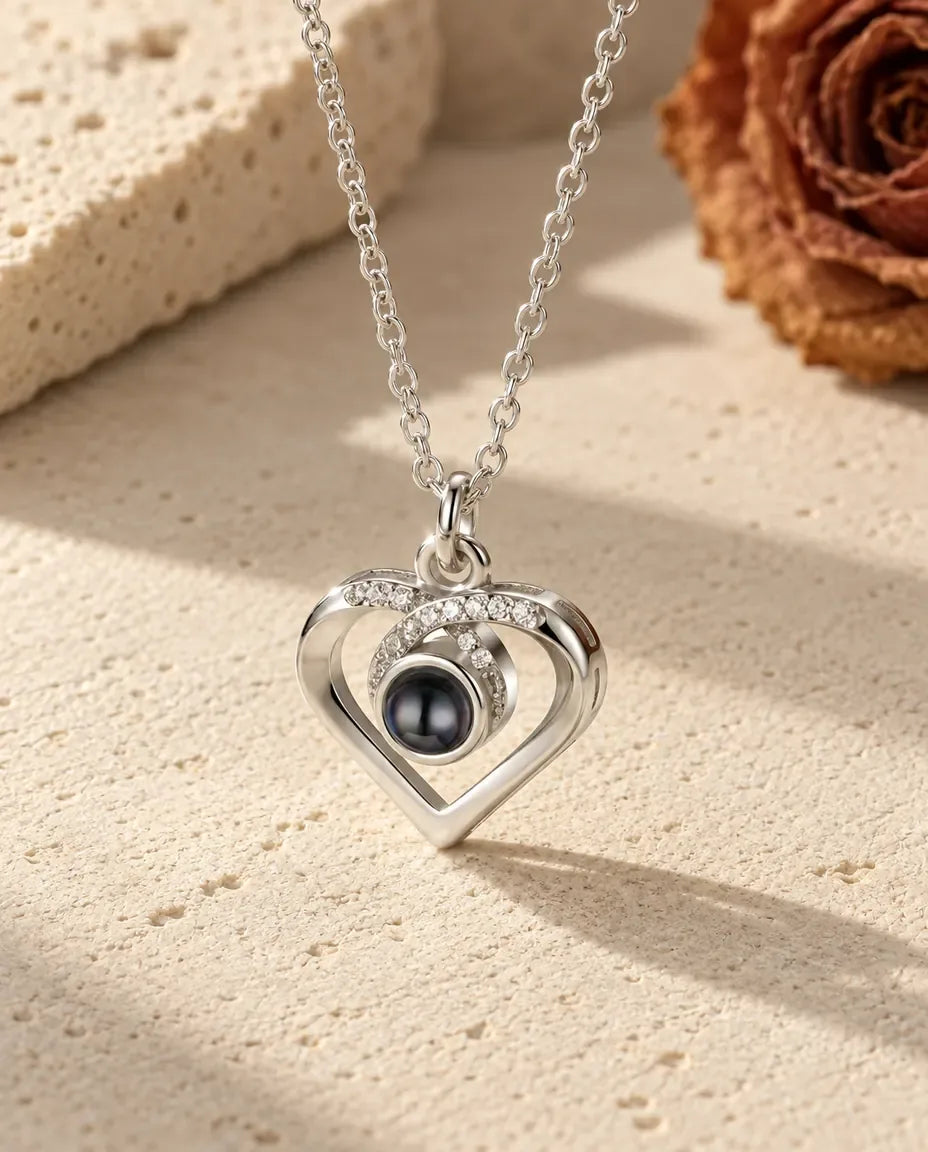 Ketting met Foto Erin - vooraanzicht in zilver