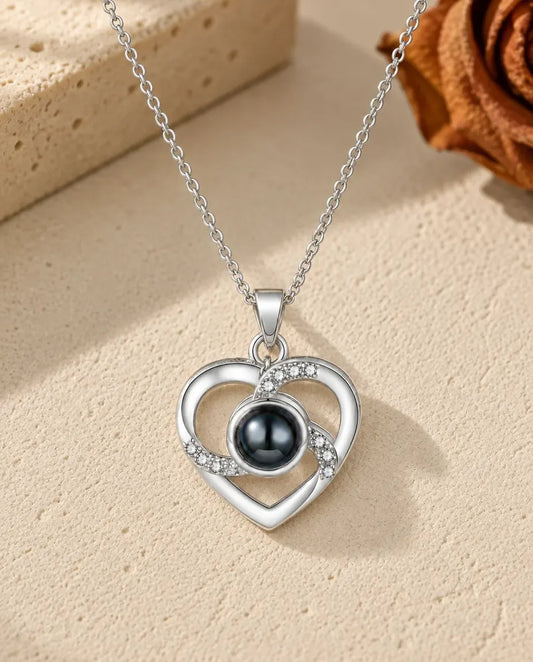 Ketting met Foto Erin - vooraanzicht in zilver